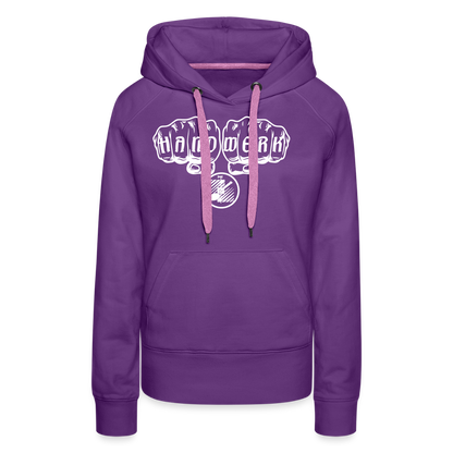 Frauen Premium Hoodie "Fliesenleger" Purple Frauen Premium Hoodie {{ color }}