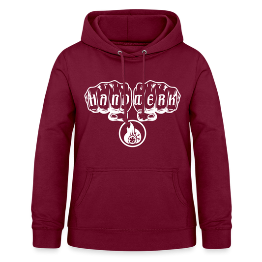 Frauen Hoodie "Klimatechniker" Bordeaux Frauen Hoodie {{ color }}