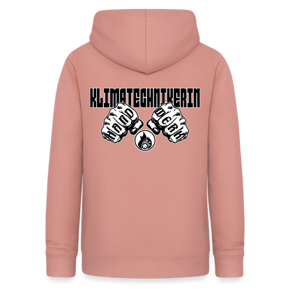 Frauen Hoodie "Klimatechnikerin" (beidseitig beruckt) Altrosa Frauen Hoodie {{ color }}
