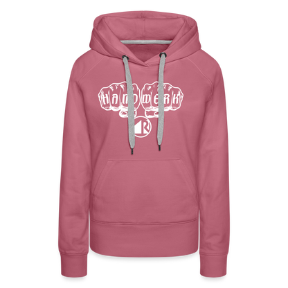 Frauen Premium Hoodie "Raumausstatter" Malve Frauen Premium Hoodie {{ color }}