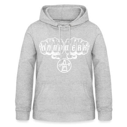 Frauen Hoodie "Gebäudereiniger" Hellgrau meliert Frauen Hoodie {{ color }}