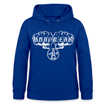 Frauen Hoodie "Gebäudereiniger" Royalblau Frauen Hoodie {{ color }}
