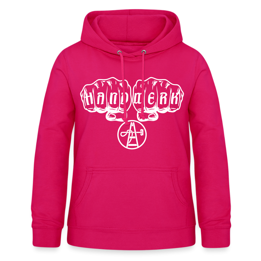 Frauen Hoodie "Gebäudereiniger" dunkles Pink Frauen Hoodie {{ color }}