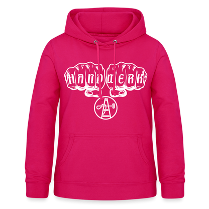 Frauen Hoodie "Gebäudereiniger" dunkles Pink Frauen Hoodie {{ color }}