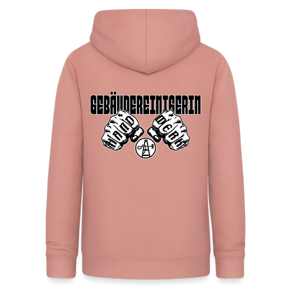 Frauen Hoodie "Gebäudereinigerin" (beidseitig bedruckt) Altrosa Frauen Hoodie {{ color }}