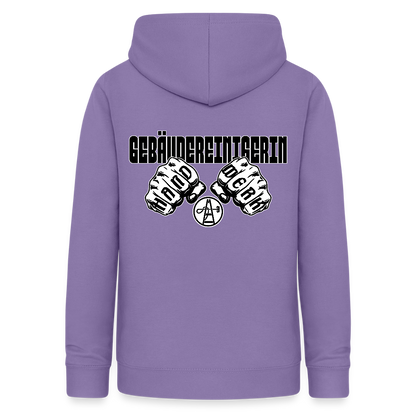 Frauen Hoodie "Gebäudereinigerin" (beidseitig bedruckt) Lavendel Frauen Hoodie {{ color }}
