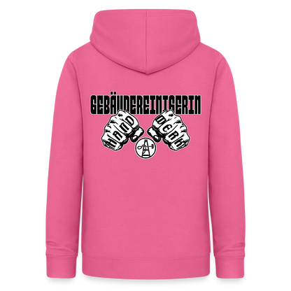 Frauen Hoodie "Gebäudereinigerin" (beidseitig bedruckt) Pink Frauen Hoodie {{ color }}