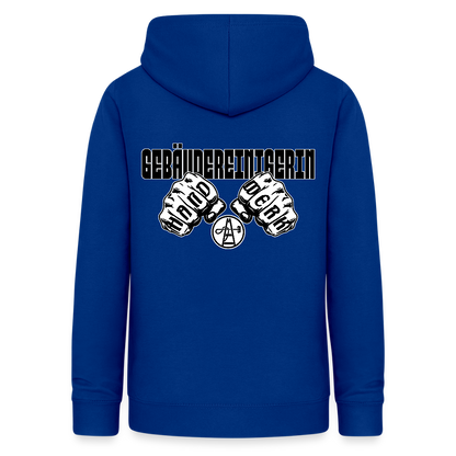 Frauen Hoodie "Gebäudereinigerin" (beidseitig bedruckt) Royalblau Frauen Hoodie {{ color }}