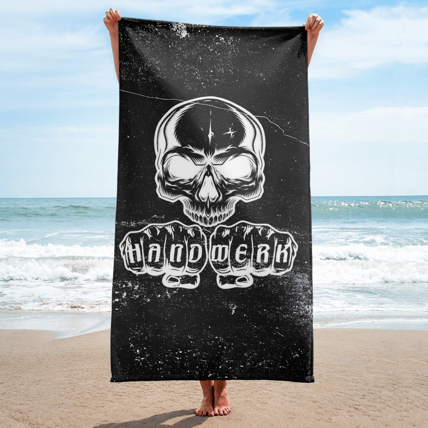 Handtuch "Skull-Handwerk" - HW-Shirts