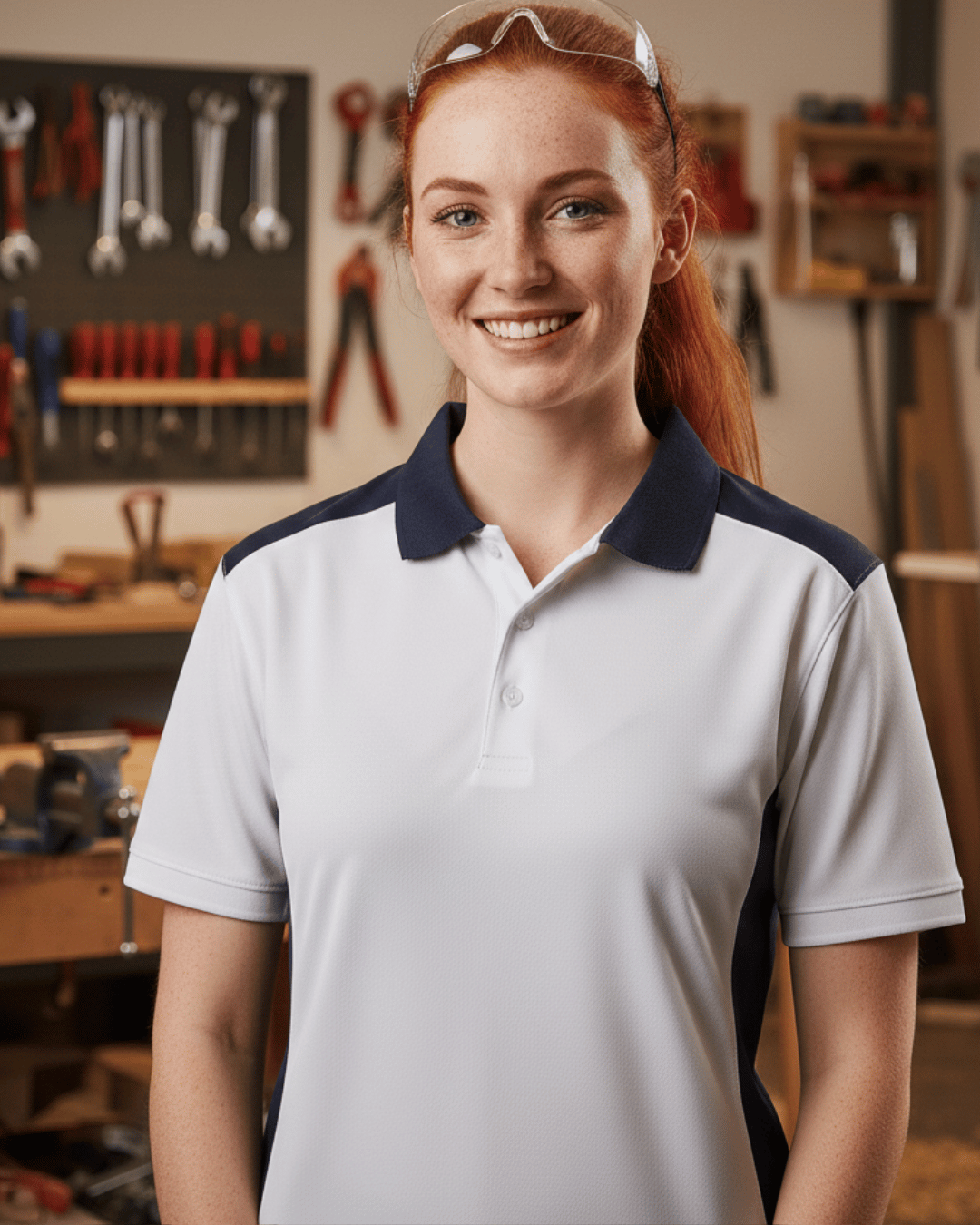 Workwear-Polo "Professional" – Robust, Nachhaltig & Stylisch | beidseitig bedruckt Weiss Carbon M {{ color }}