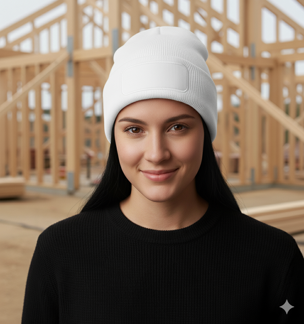 Wintermütze (bedruckt mit Logo) Weiß